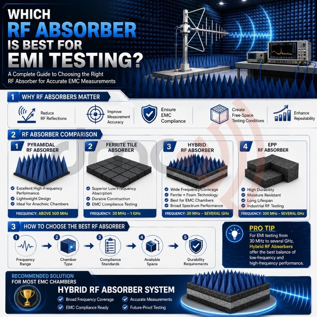 Best RF Absorber for EMI Testing